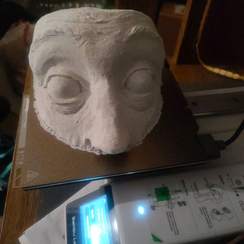 Uyanış Yüz Maskesi - 3D Baskı Korku Dekoru ve Aksesuarı