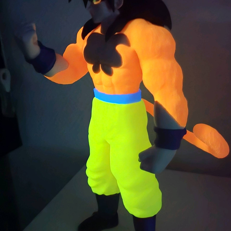 Goku SSJ4 Yetişkin 3D Baskı Dragon Ball Figürü - Koleksiyonluk