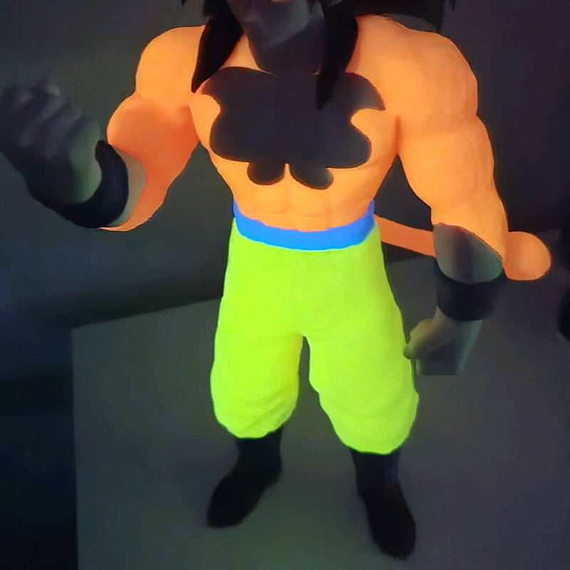 Goku SSJ4 Yetişkin 3D Baskı Dragon Ball Figürü - Koleksiyonluk