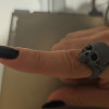 Özel Tasarım Kafatası Yüzük - 3D Baskılı Halloween Aksesuarı