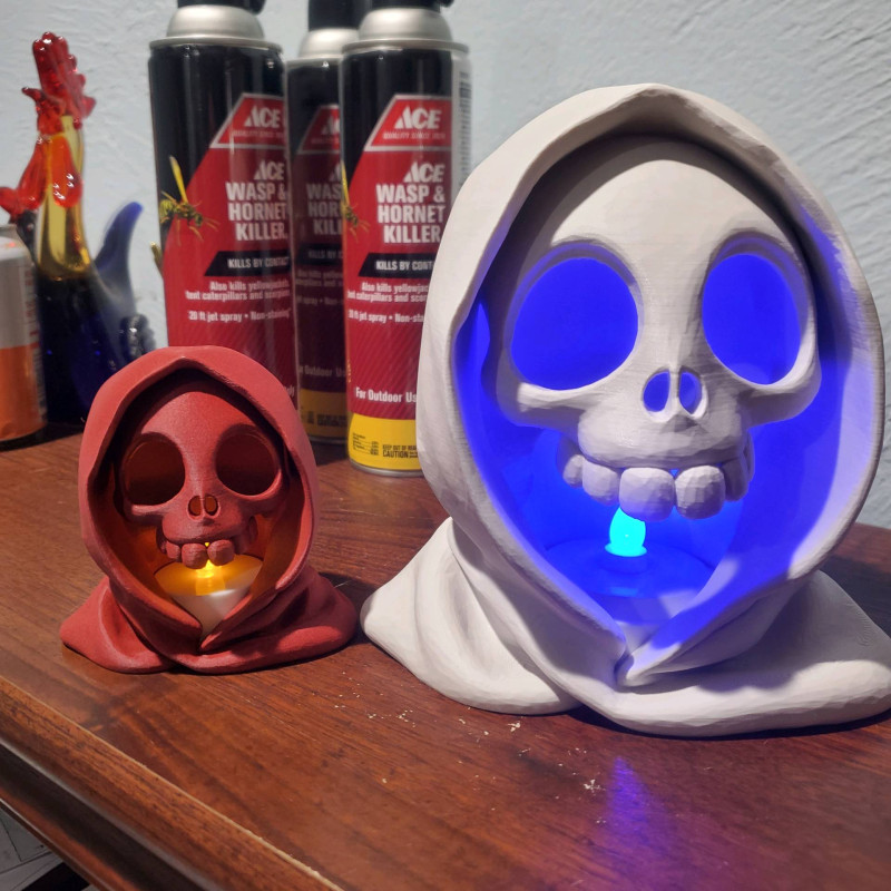 Cadılar Bayramı Hades Kafatası Feneri - 3D Baskı Dekorasyon