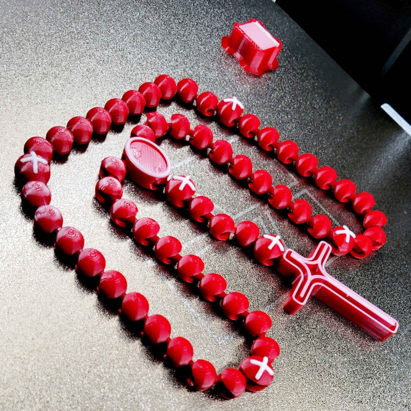 3D Baskı Tespih - Tam Baskıda Birleşen Özel Tasarım