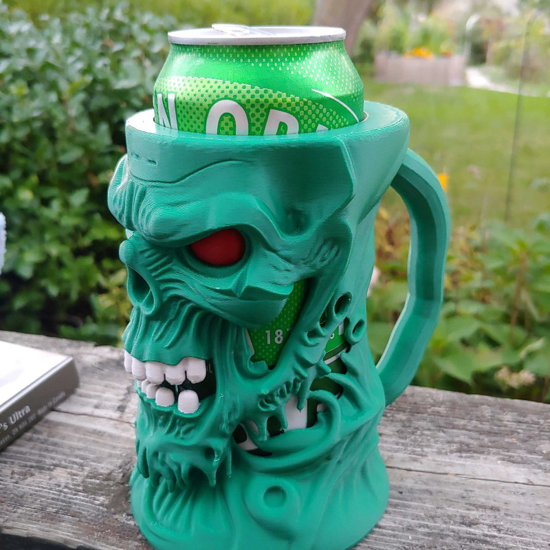 Erimiş Şeytan Kutu İçecek Tutucu - 3D Baskı Bira Bardağı