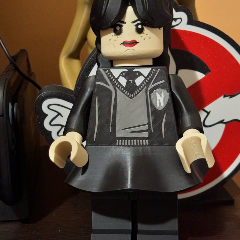 Wednesday Addams 3D Baskı Figür - 21 cm Koleksiyonluk Oyuncak