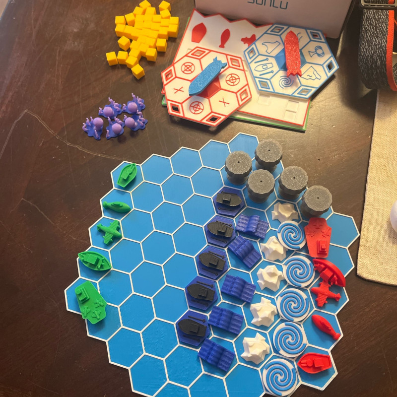 Oceans Fury Deniz Savaşı Strateji Oyunu - 3D Baskılı