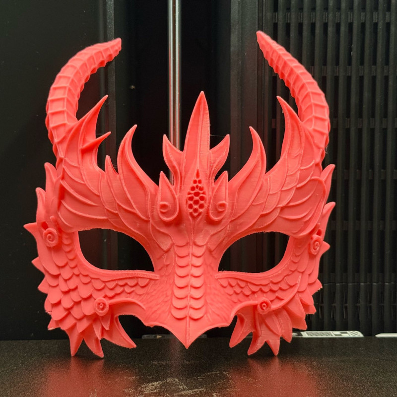 Ejderha Maskesi - Cosplay ve Parti Aksesuarı 3D Baskı Ejderha Maskesi - Cosplay ve Parti Aksesuarı 3D Baskı