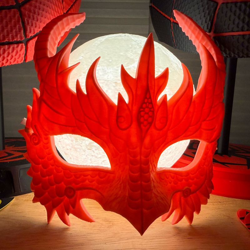 Ejderha Maskesi - Cosplay ve Parti Aksesuarı 3D Baskı Ejderha Maskesi - Cosplay ve Parti Aksesuarı 3D Baskı