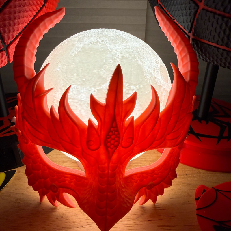 Ejderha Maskesi - Cosplay ve Parti Aksesuarı 3D Baskı Ejderha Maskesi - Cosplay ve Parti Aksesuarı 3D Baskı