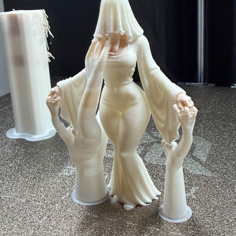 Gizemli Tapınak Bekçisi Hayalet Kadın 3D Baskı Figür Gizemli Tapınak Bekçisi Hayalet Kadın 3D Baskı Figür