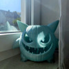 Gengar Kabak Halloween LED Lamba - 3D Baskı Dekor