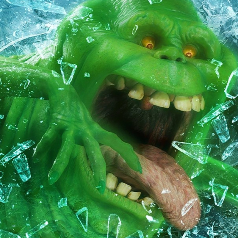 Ghostbusters Slimer Duvar Dekoru - 3D Baskılı Hayalet Figürü