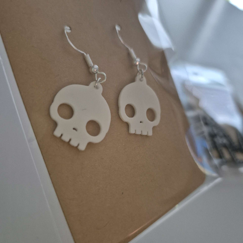 Cadılar Bayramı 3D Baskı Küpeleri - Özel Tasarım Aksesuar