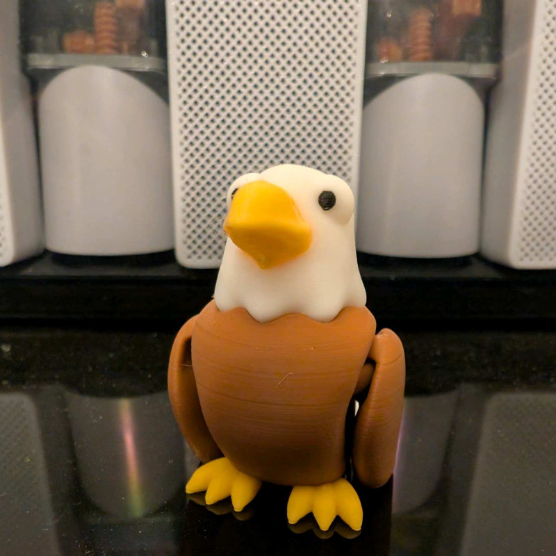 Sevimli Kartal Hareketli 3D Baskı Modeli - Dekor ve Hobi