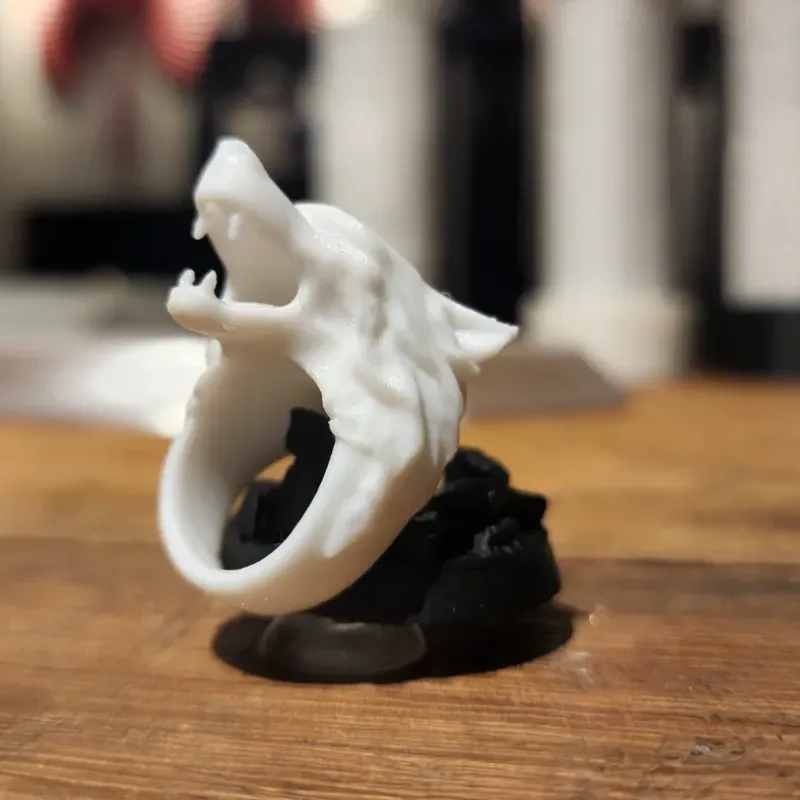 Kiraz Çiçeği Osmanthus 3D Baskı Dekoratif Yüzük - PLA PETG