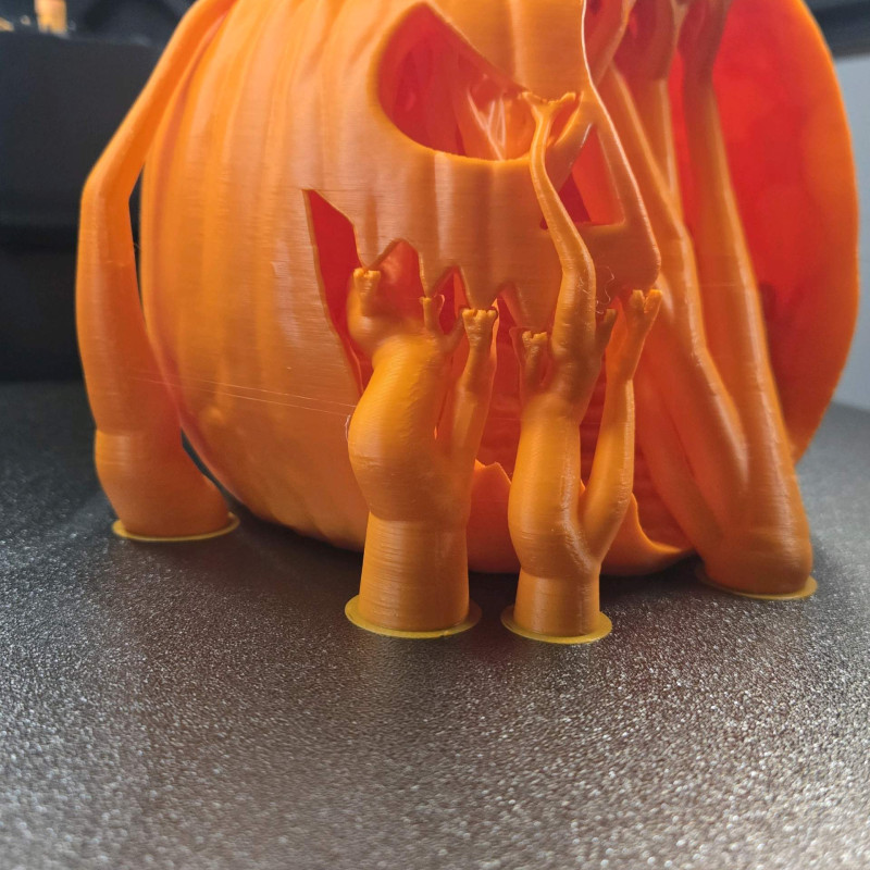 Balkabağı Mezarlık Sahnesi 3D Baskı Dekor - Cadılar Bayramı Balkabağı Mezarlık Sahnesi 3D Baskı Dekor - Cadılar Bayramı