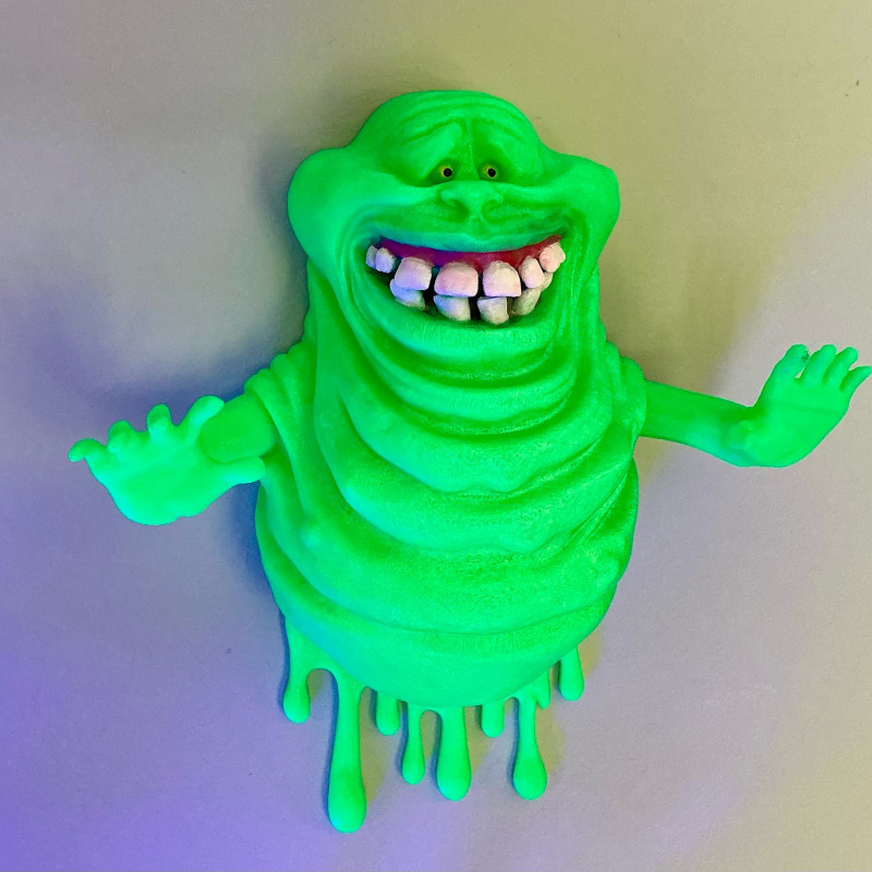 Ghostbusters Slimer Duvar Dekoru - 3D Baskılı Hayalet Figürü