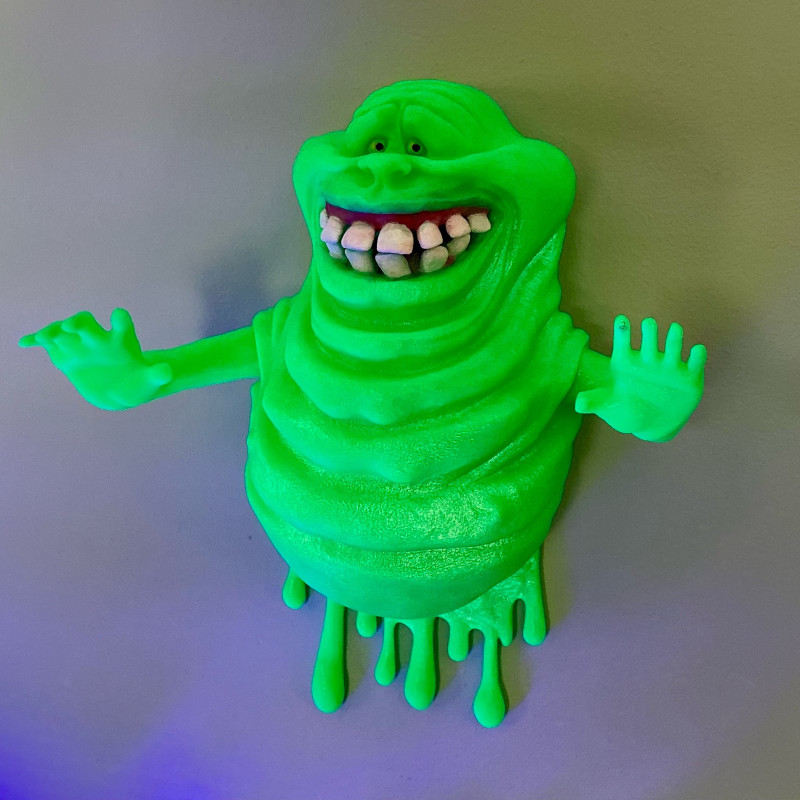 Ghostbusters Slimer Duvar Dekoru - 3D Baskılı Hayalet Figürü