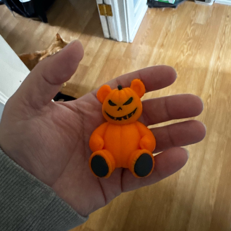 Cadılar Bayramı Ayıcık Heykel - 3D Baskı Dekor