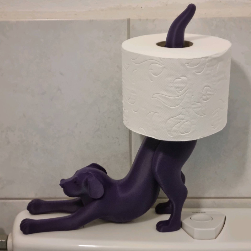 Esneyen Köpek Tuvalet Kağıdı Tutucu - 3D Baskı Ev Dekorasyonu