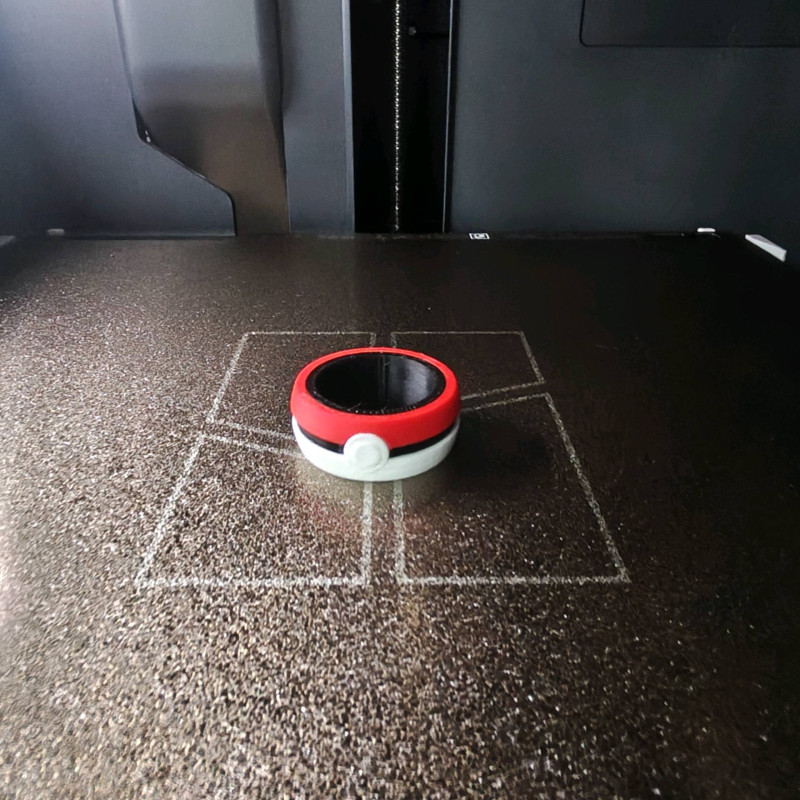 Pokemon Poke Ball Yüzük - 3D Baskılı Özel Tasarım Pokemon Poke Ball Yüzük - 3D Baskılı Özel Tasarım