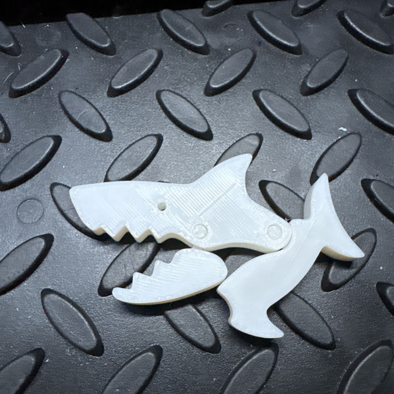 Kilitli Köpekbalığı Torba Klipsi - 3D Baskı Ev Aksesuarı