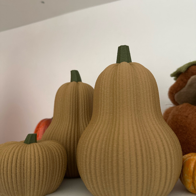 Modern Balkabağı Dekorasyon - 3D Baskılı Minimalist Ev Süsü