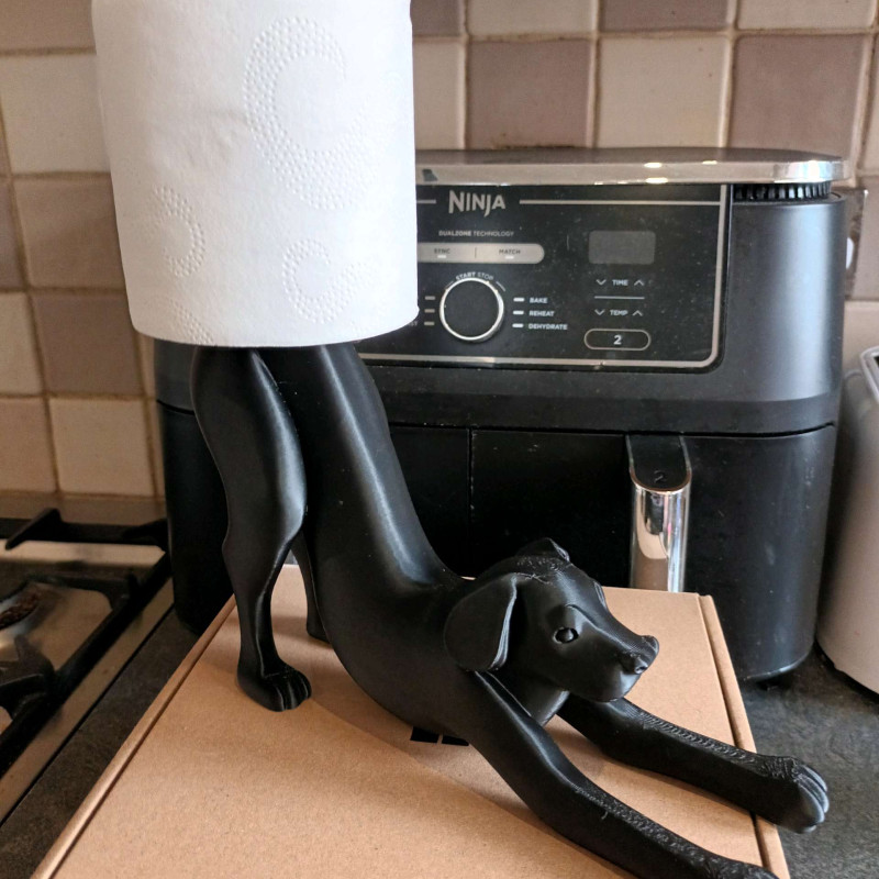 Esneyen Köpek Tuvalet Kağıdı Tutucu - 3D Baskı Ev Dekorasyonu