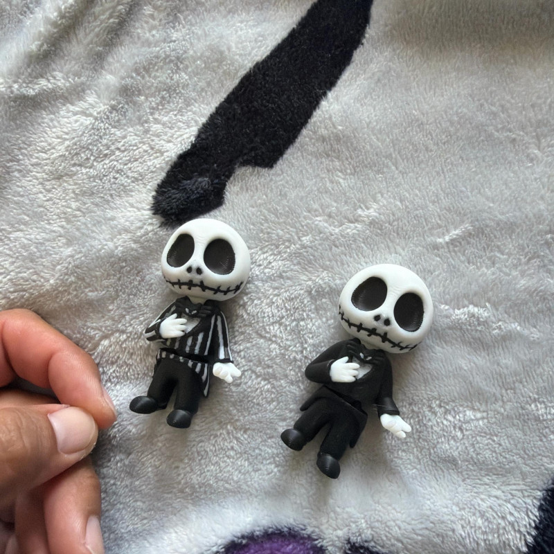 Jack Skellington Flexi Hareketli Figür - Anahtarlık & Oyuncak 3D Baskı