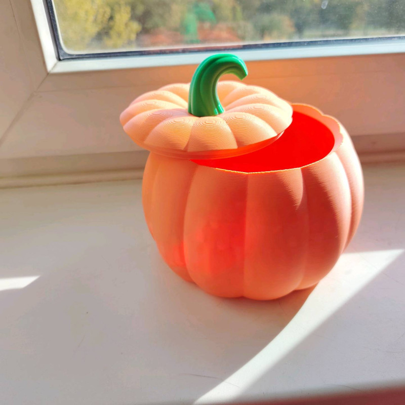 Şık Balkabağı Kasesi - 3D Baskı Dekorasyon - PLA Malzeme