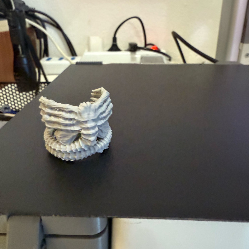 Alien Facehugger Yüzük - Bilim Kurgu Halkası 3D Baskı