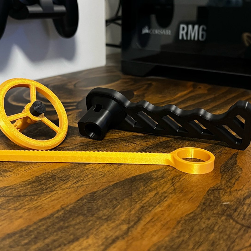 Rip Cord Dönen Fırıldak - 3D Baskı Oyuncak ve Stres Giderici