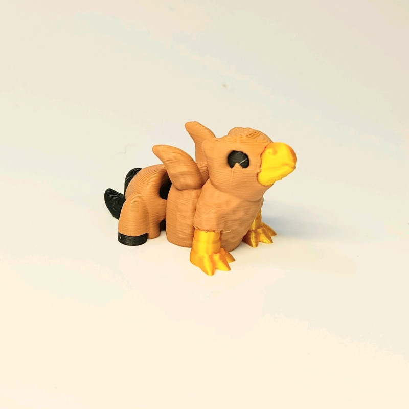 Mini Hareketli Hipogrif 3D Baskı Figür - Detaylı Koleksiyon Parçası