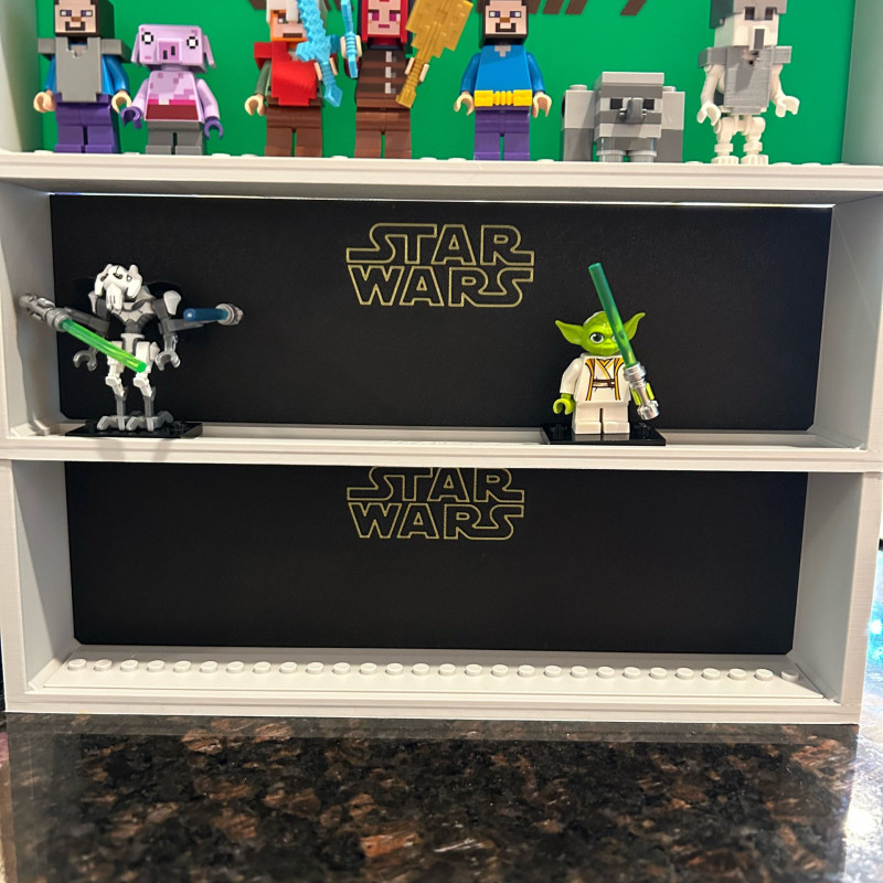 Mini Figür Standı Tema Logolu Arka Panel Seti - 3D Baskı Uyumlu