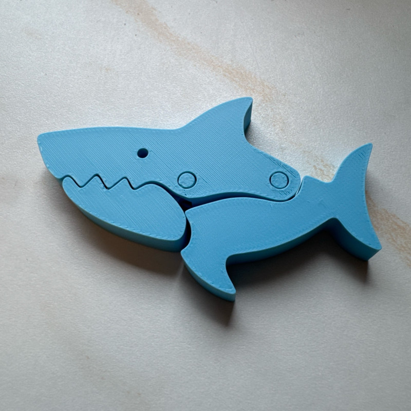 Kilitli Köpekbalığı Torba Klipsi - 3D Baskı Ev Aksesuarı
