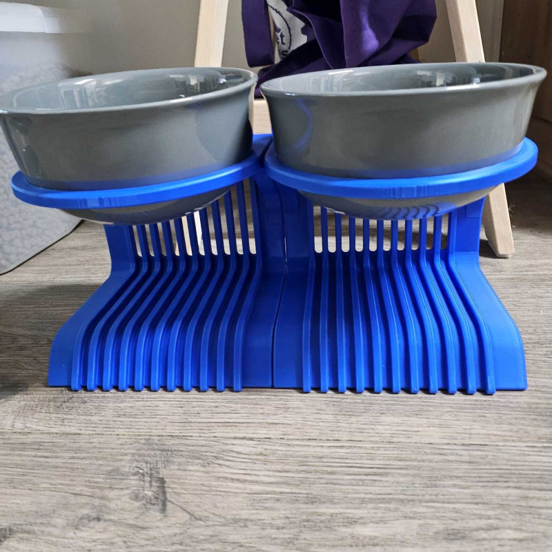 Onami Evcil Hayvan Mama Kabı Yükseltici Stand - Dalga Tasarım