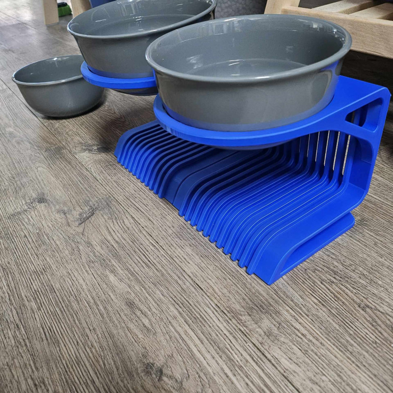 Onami Evcil Hayvan Mama Kabı Yükseltici Stand - Dalga Tasarım