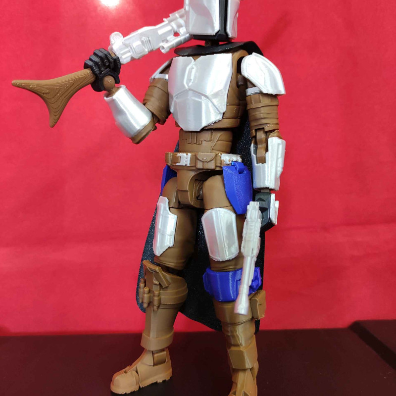 The Mandalorian 3D Baskı Figür - Din Djarin Aksiyon Modeli