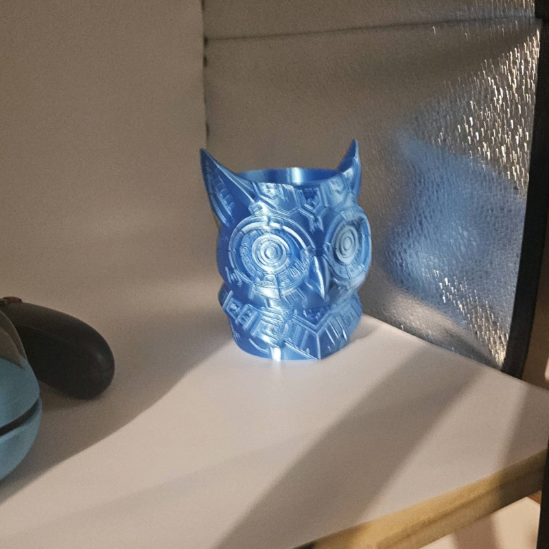 Cyberpunk Baykuş 3D Baskı Sanat Eseri - Yaratıcılık ve Organizasyon