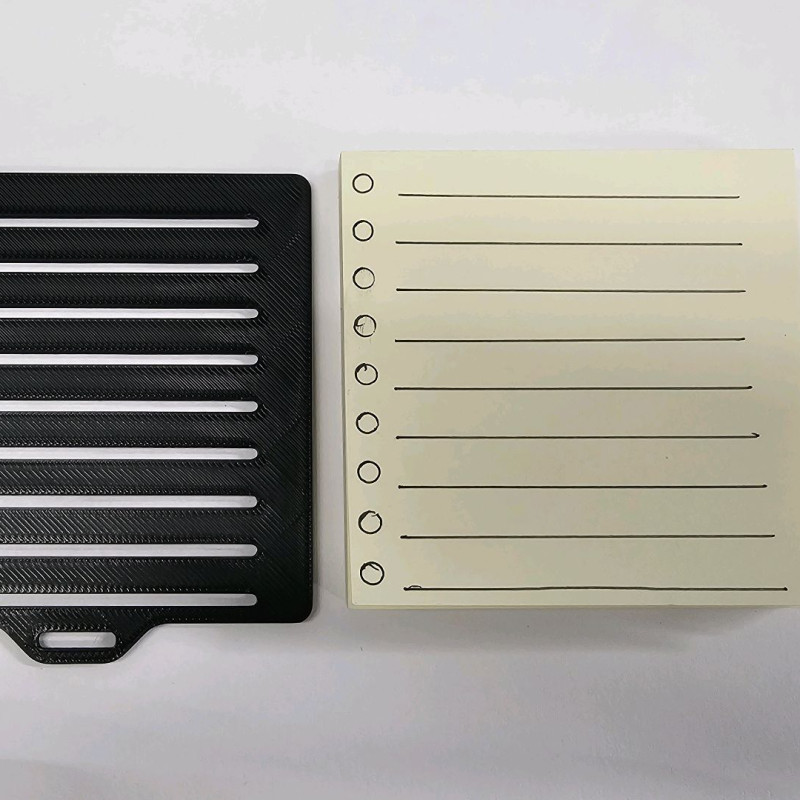 Monitör Altı Yapışkan Not ve Kalem Tutucu - Şablonlu 3D Baskı