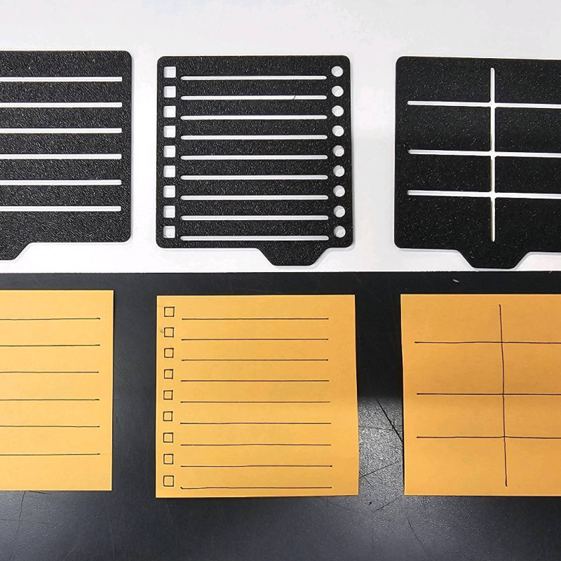 Monitör Altı Yapışkan Not ve Kalem Tutucu - Şablonlu 3D Baskı