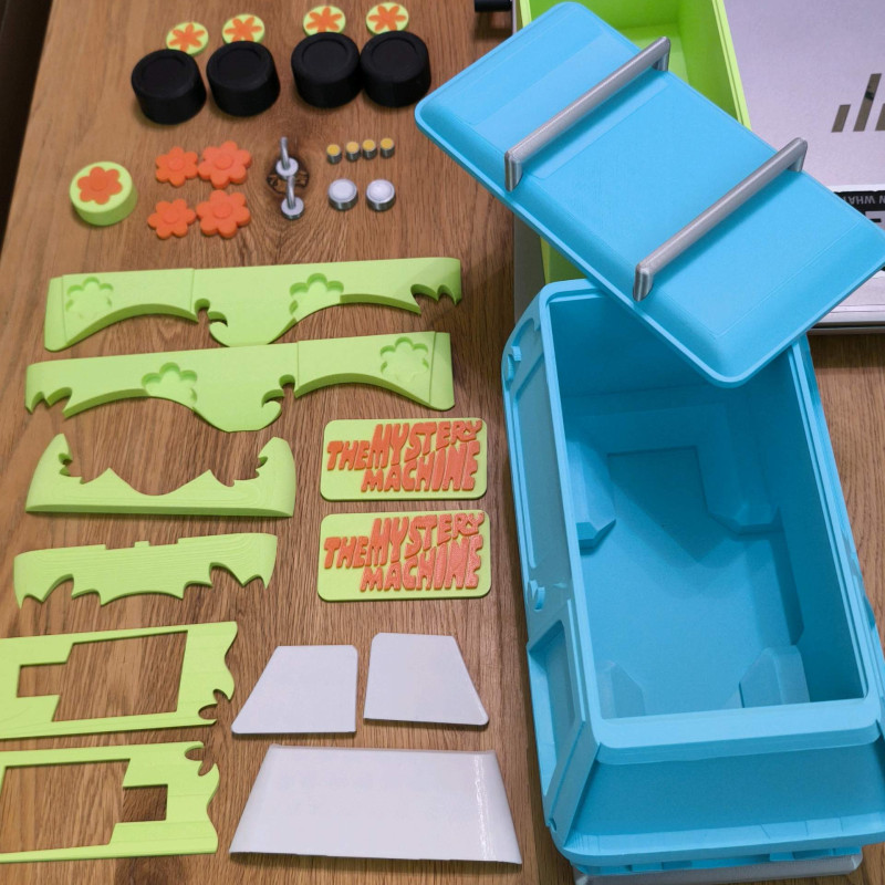 Scooby-Doo Gizem Makinesi Şeker Kutusu - 3D Baskılı Dekoratif Saklama Kutusu