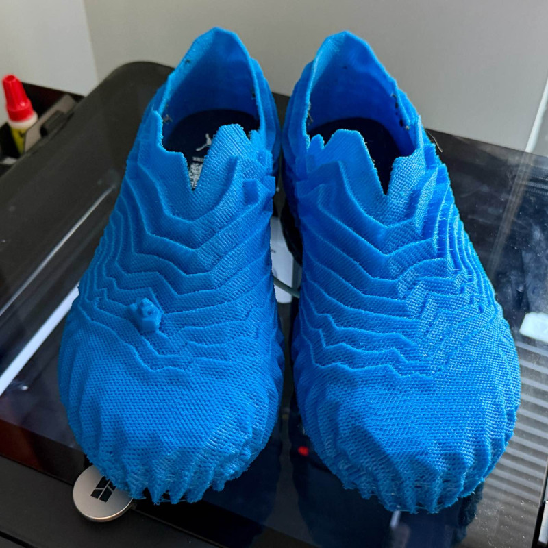 Dalga Formlu 3D Baskı Ayakkabı - Origami Tasarım