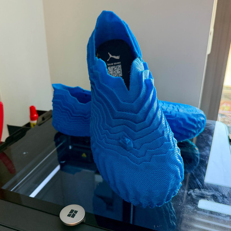 Dalga Formlu 3D Baskı Ayakkabı - Origami Tasarım