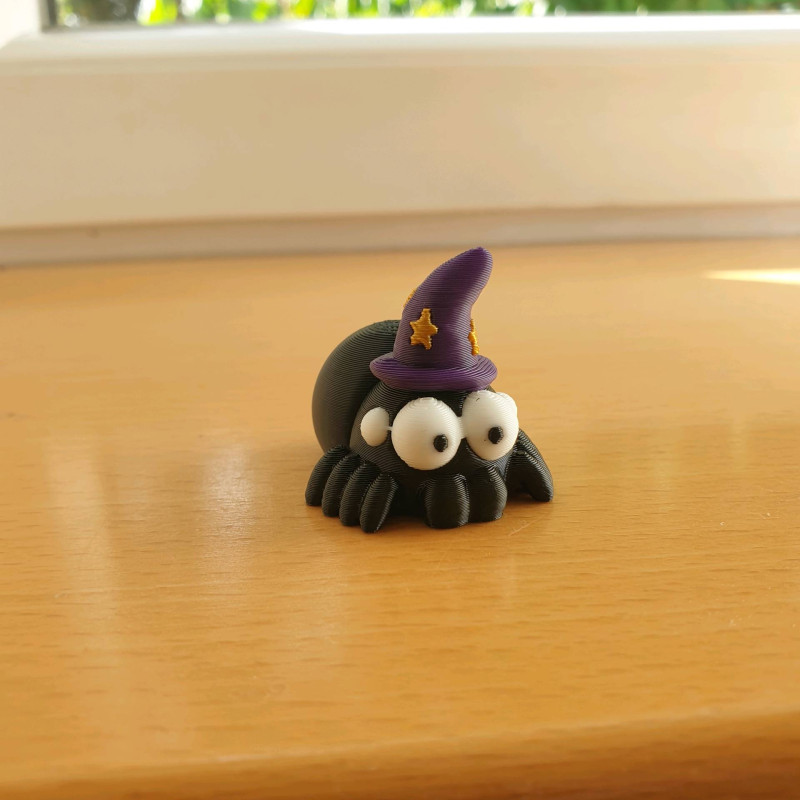 Sevimli Minik Esnek Cadı Örümcek - 3D Baskı Halloween Oyuncak