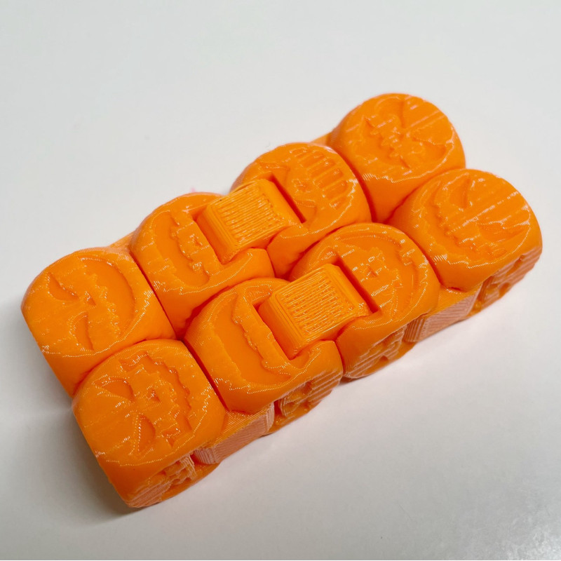 Cadılar Bayramı Jack-o-lantern Fidget Küpü - 3D Baskı Oyuncak