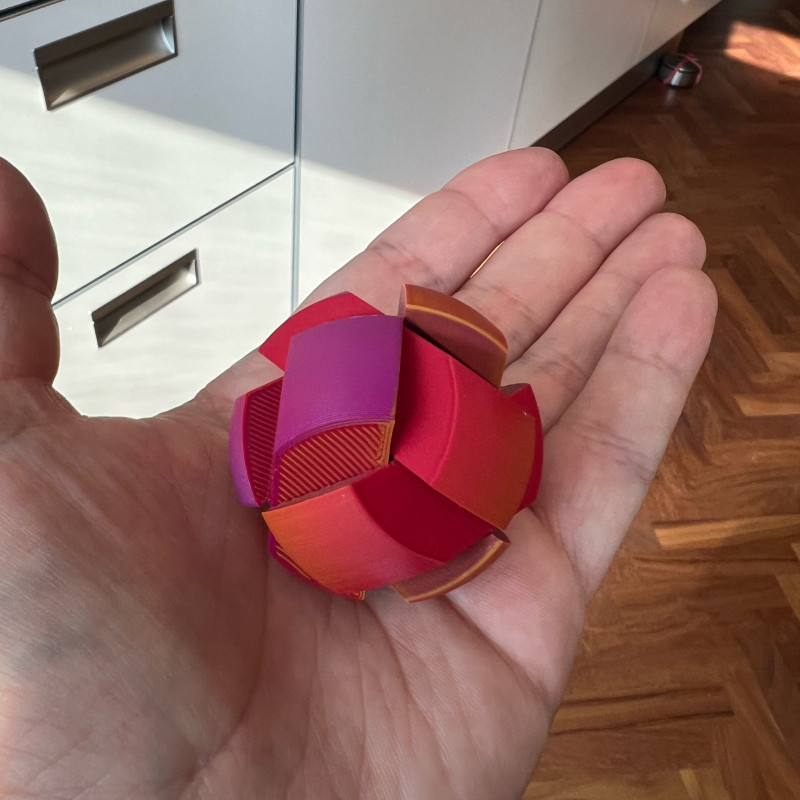 3D Küre Puzzle - Zeka Geliştirici 6 Parça Oyuncağı