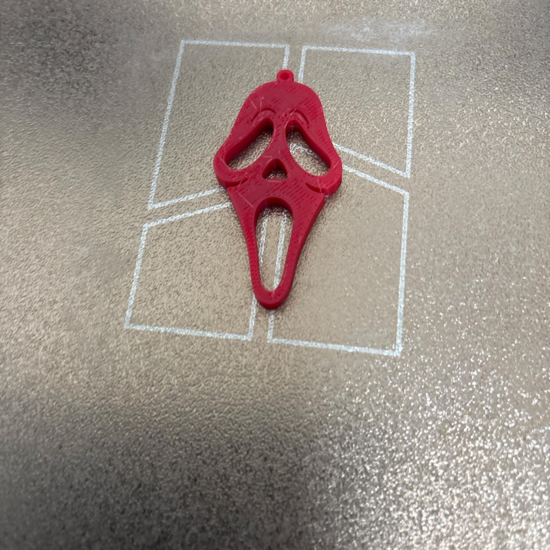 Scream Maske Anahtarlık - 3D Baskılı Korku Aksesuarı