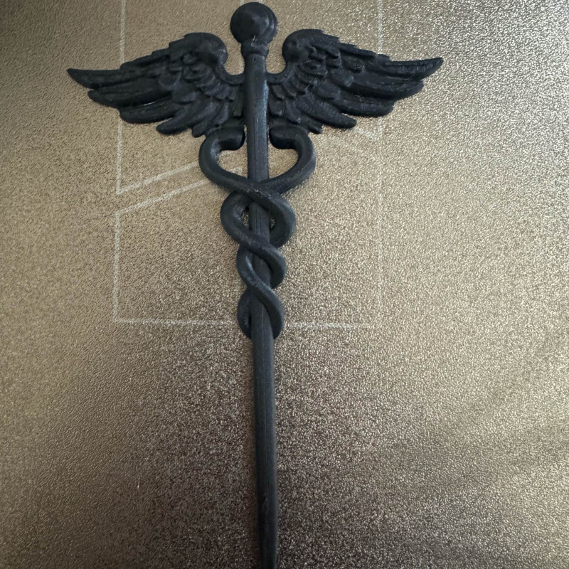 Caduceus Saç Tokası - Yunan Mitolojisi Tasarımı 3D Baskı Saç Aksesuarı