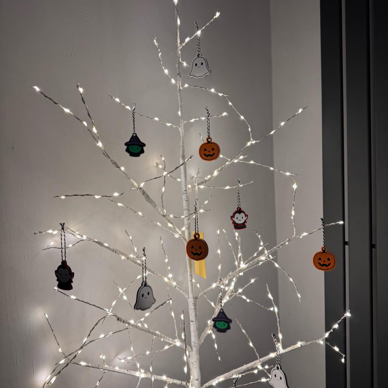 Sevimli Cadılar Bayramı Anahtarlık Koleksiyonu - 3D Baskı