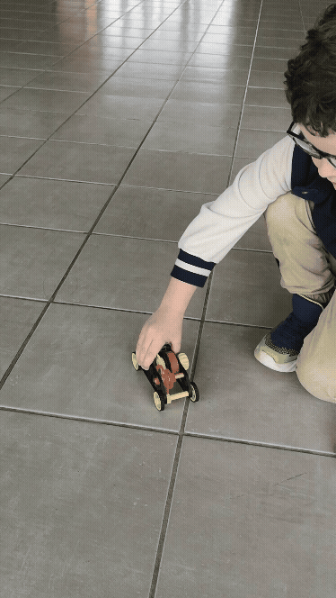 Kurmalı 4x4 Eğitici Araba - 3D Baskı Mekanik Oyuncak